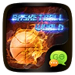 (free) go sms basketball theme android application logo